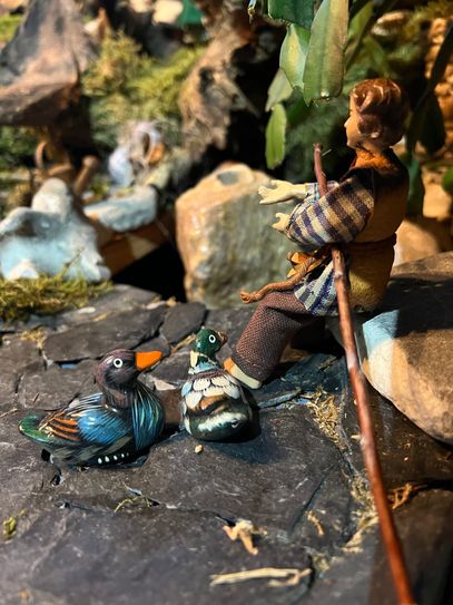 Zahlreiche Details weist die riesige Hauskrippe von Hannelore und Hans Murk in Marmagen auf.