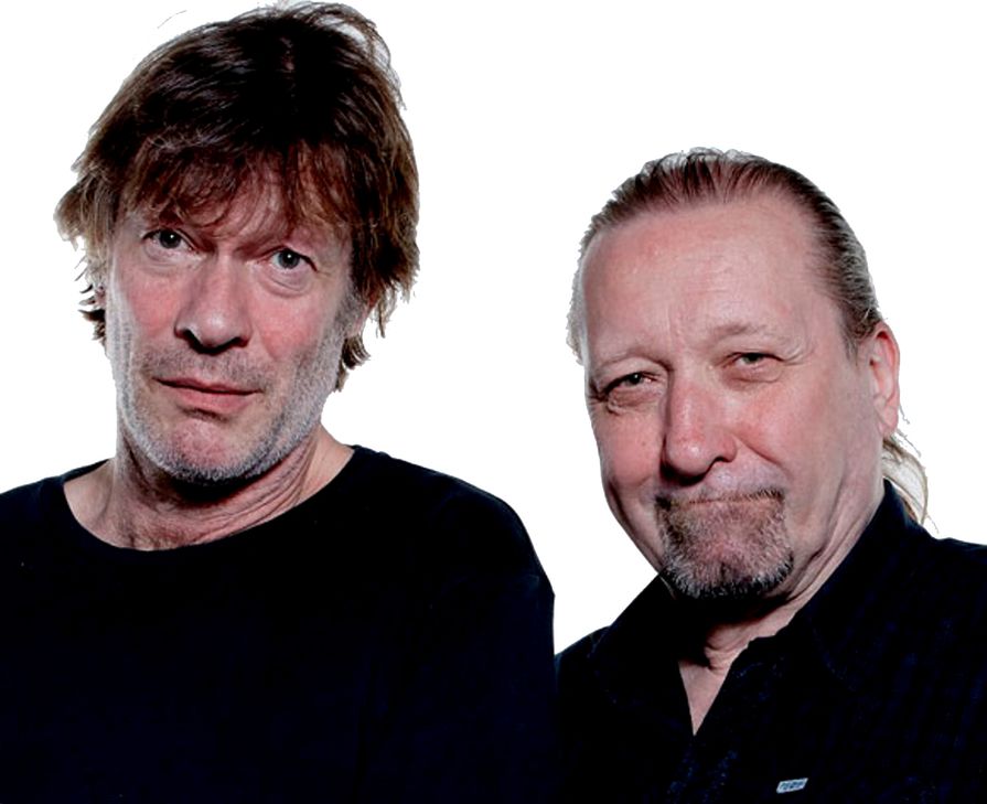 Kölsch-Rocker Gerd Köster (li.) gastiert mit Frank Hocker (re.). Foto: Privat/pp