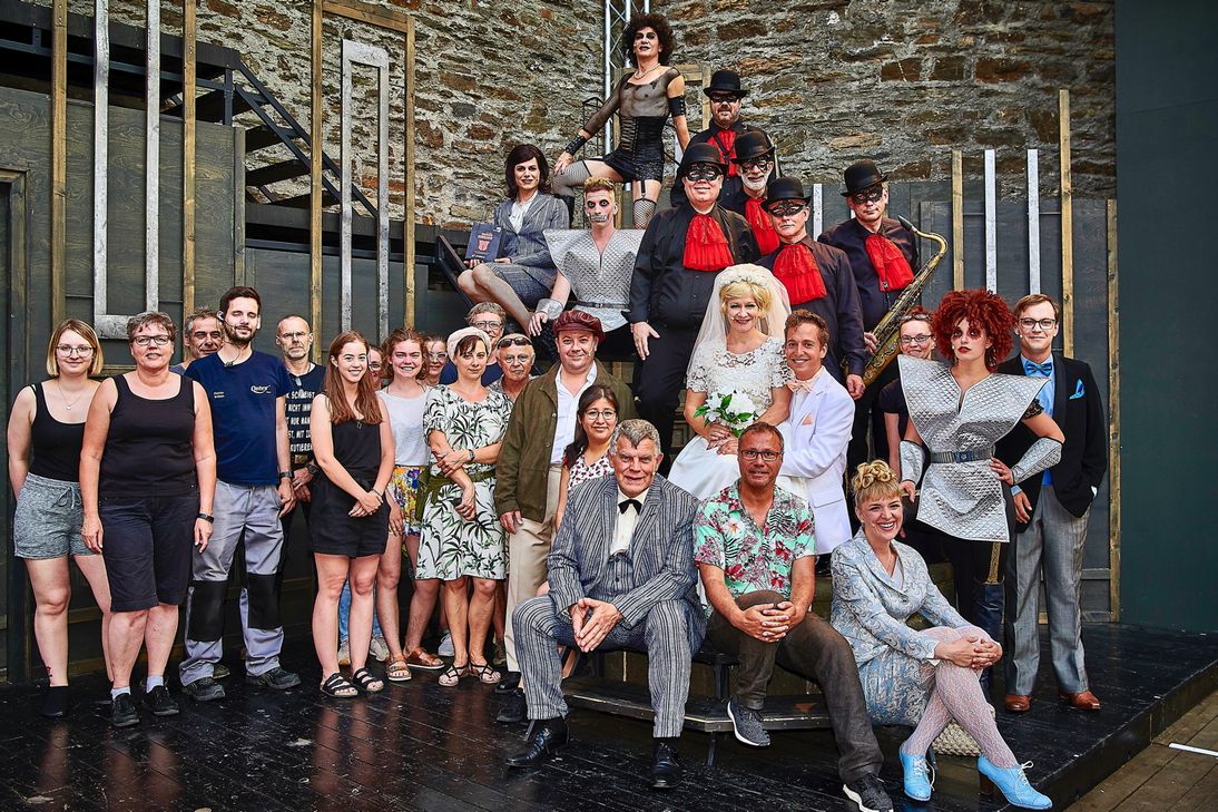 Das "Rocky"-Ensemble der Burgfestspiele 2019. Foto: Klaus Mann