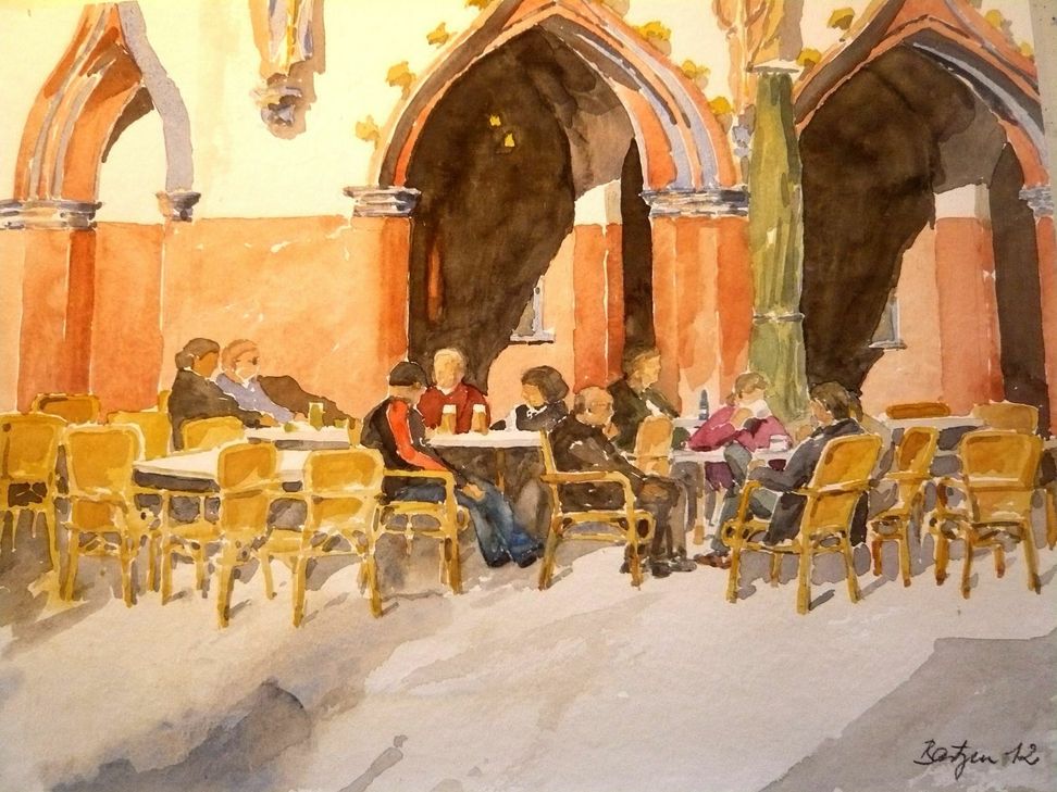 Zu den Motiven der Kunstwerke Peter Bastgens gehören neben Personen und Bauwerken auch Landschaftsdarstellungen des Moseltals. Foto: FF