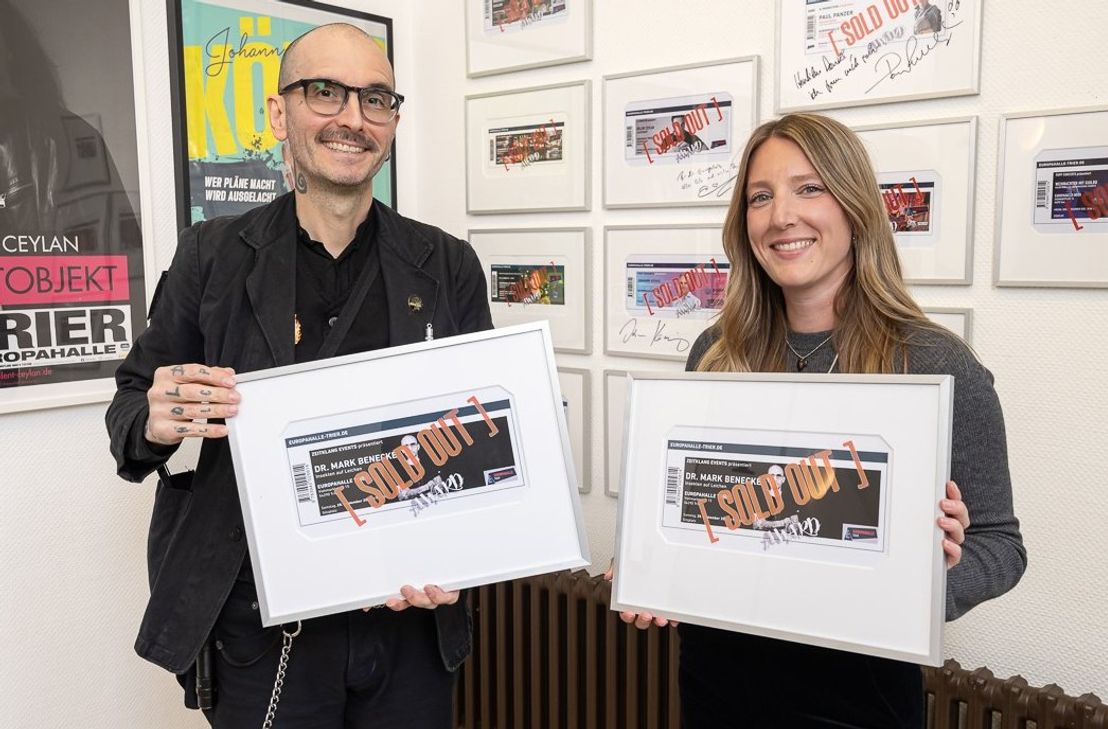 Dr. Mark Benecke, Caroline Hoffmann (Projektleitung Europahalle Trier)