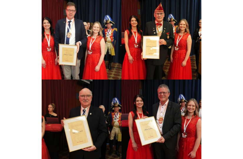 Im Vorfeld des Prinzenempfangs in der Europahalle wurden  wieder die traditionellen Auszeichnungen in vier Kategorien verliehen.