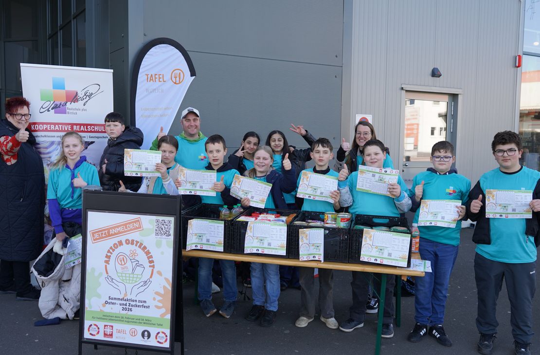 Mit großem Engagement und viel Herz beteiligte sich die Klasse 5a an einer Sammelaktion für die Tafel Wittlich.