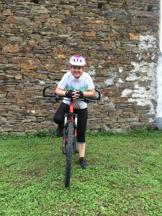 Katja Gräf trainiert für den "Malawi-Bike-Ride".