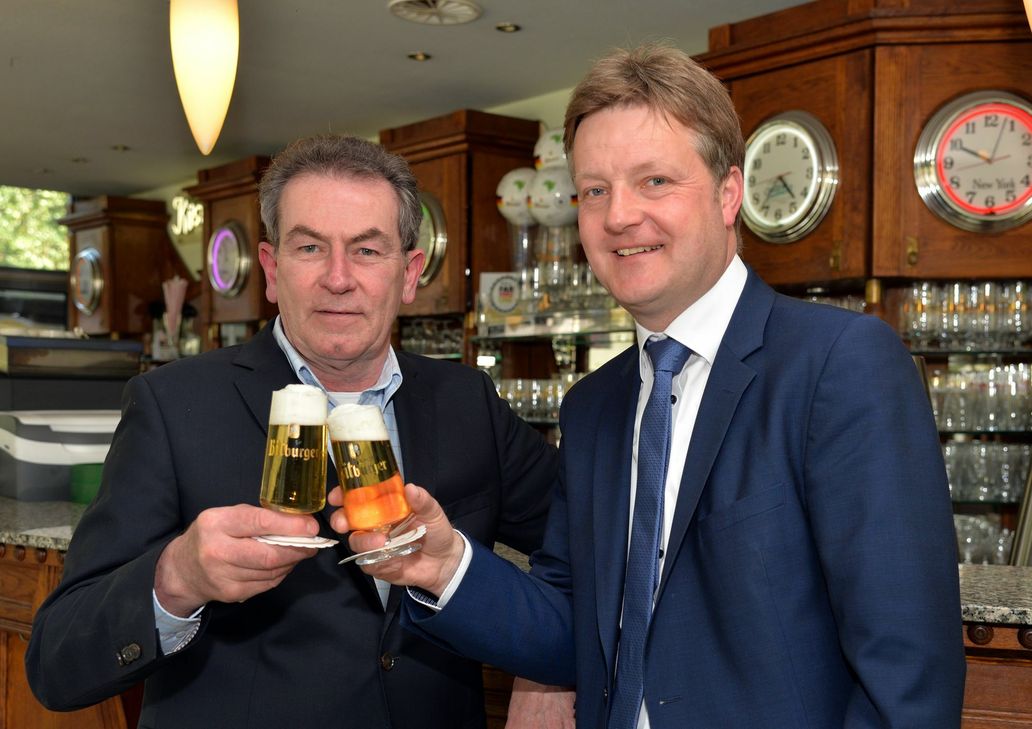 Walter Wacht (li) und Gerd Müller (re. Bitburger). Foto: Privat