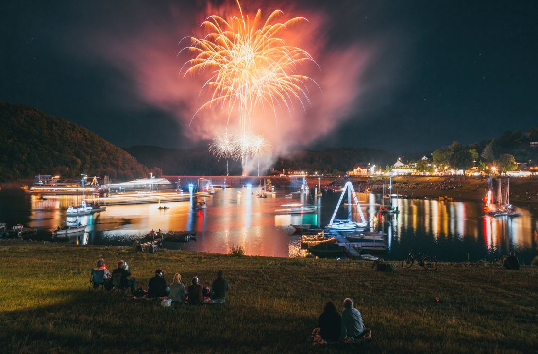 Unbestrittenes Highlight: Das Feuerwerk am Samstagabend.