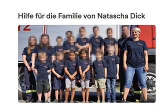 Screenshot der Seite gofundme zum Spendenaufruf