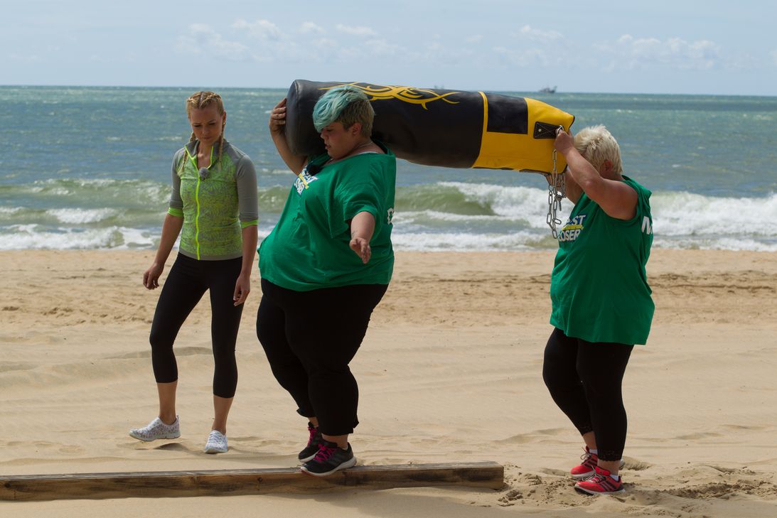 Dunja und Marion zeigen im Finale am Sonntag, wie viel sie abgenommen haben. Foto: SAT.1 / Enrique Cano