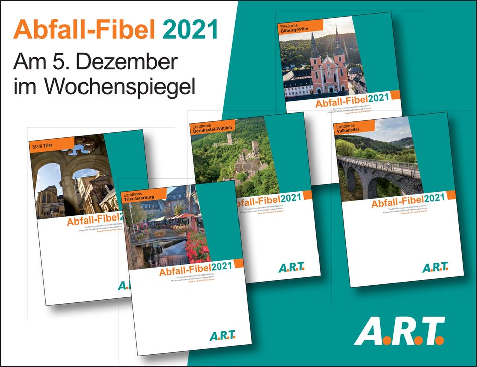 Die Abfall-Fibel 2021 wird am Samstag, 5. Dezember in der Region verteilt.
