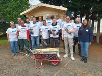 In der Kinder- und Jugendhilfeeinrichtung Propstey St. Josef in Taben-Rodt wurde ein Gartenhaus gebaut und der kleine Barockgarten winterfest gemacht.