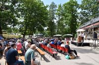 Die Besucher erlebten ein unterhaltsames Richtfest.
