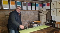 Werner Küstner in seinem Reich in Schweinschied