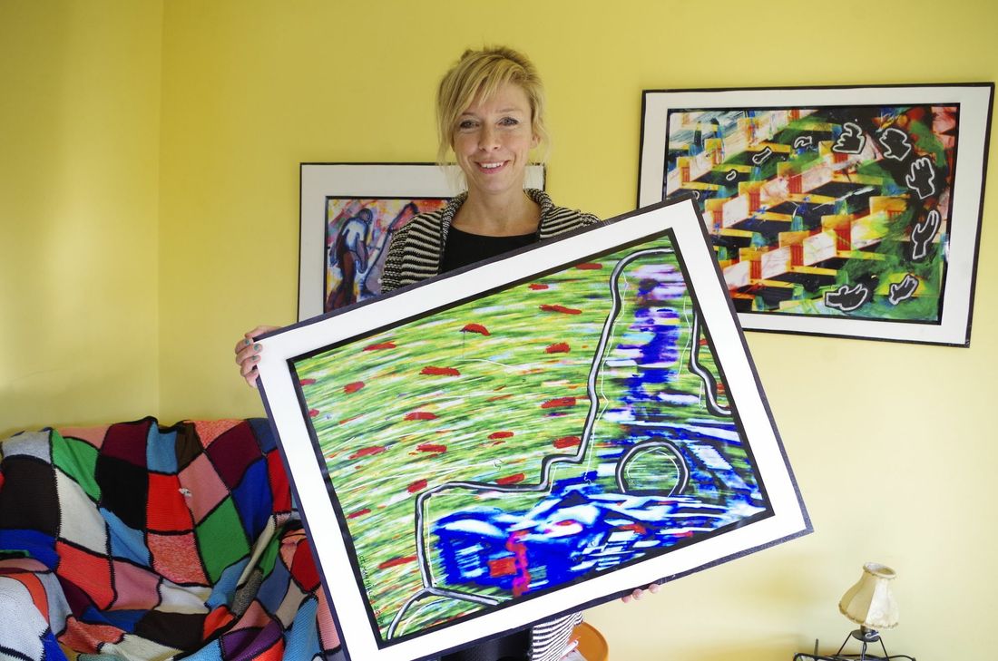 Die Schichtfotos von Stefanie Manhillen sind oft farbenfroh. Foto: Mager