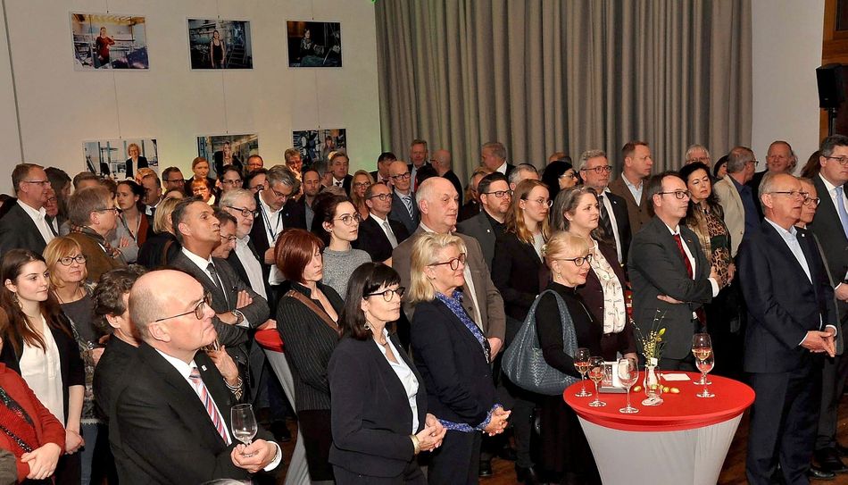 Landrat Günter Rosenke und Monschaus Bürgermeisterin Margarita Ritter in Berlin. Foto: Reiner Züll/pp/Agentur ProfiPress