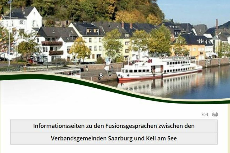 Eine Internetseite teilen sich die VG Kell am See und die VG Saarburg bereits: Foto: Screenshot