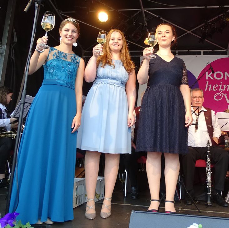 Die drei Anwärterinnen (v.l.): Lea Zengerli, Karolin Klein und Julia Schuster.