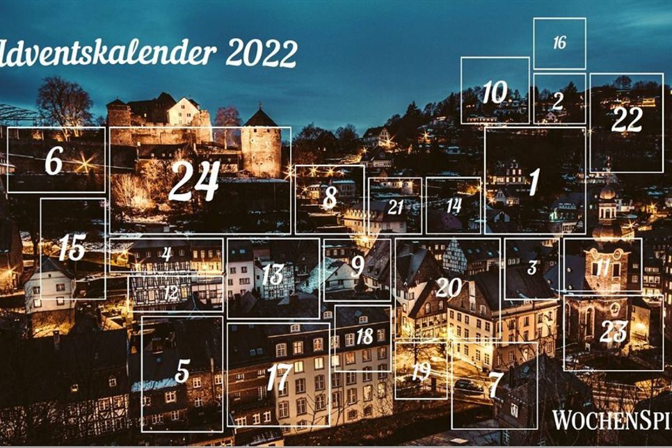 Der digitale Adventskalender des WochenSpiegel Monschau beschert 24 Gewinnchancen.