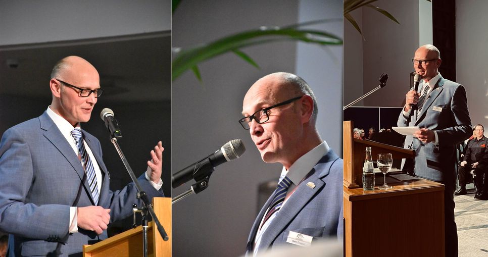 Bürgermeister Sebastian Glatzel war zum ersten Mal Gastgeber des Neujahrsempfangs der Stadt Bad Münstereifel.