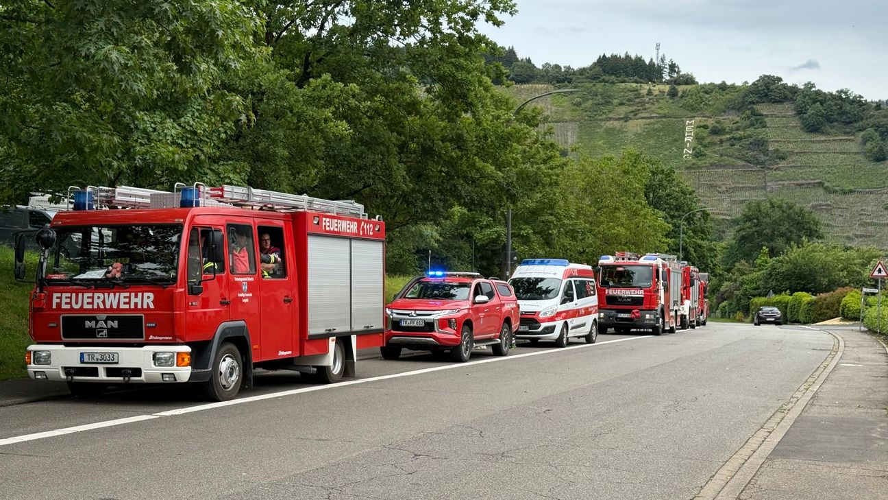 Großeinsatz am Klettersteig in Mehring.