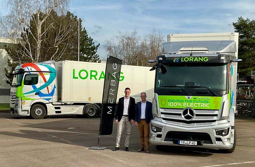 Emissionsfreier Güterverkehr mit dem Mercedes-Benz eActros 300 von Landewyck Deutschland