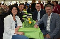 Schirmherr Michael Ebling (Innenminister Rheinland-Pfalz, 2.v.r.), hier mit Carina Konrad (MdB), Tobias Vogt (MdL, 2.v.l.) und Michael Boos (Bürgermeister VG Simmern-Rheinböllen). Ebling eröffnete die "Regio Reich"...