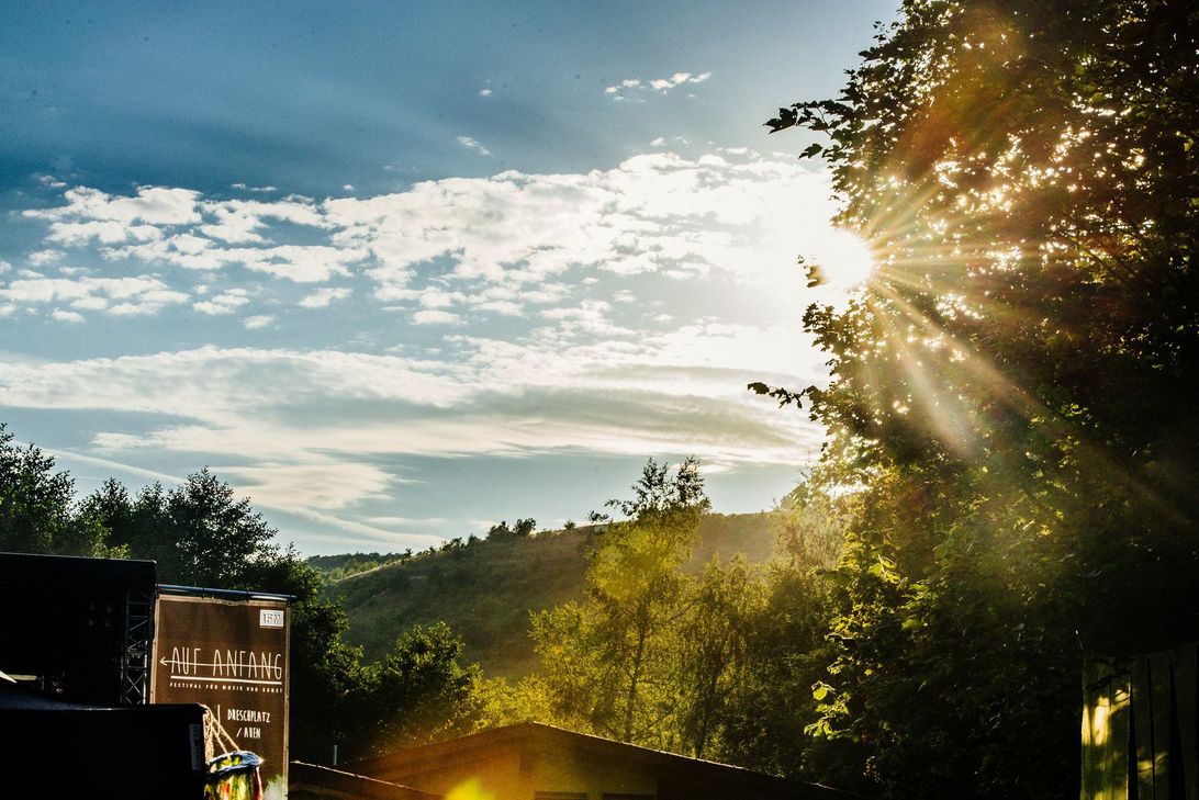 Das Festivalgelände in Auen.