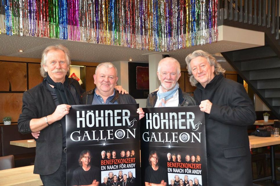 Höhner und Galleon geben gemeinsam ein Konzert für den schwer erkarankten Musiker Andy Dunne der irischen Band. Foto: Rheinische Anzeigenblätter