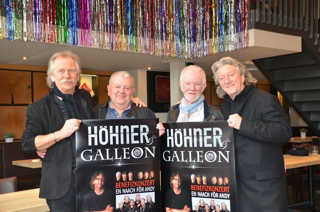 Höhner und Galleon geben gemeinsam ein Konzert für den schwer erkarankten Musiker Andy Dunne der irischen Band. Foto: Rheinische Anzeigenblätter