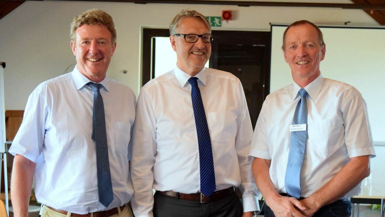 Manfred Poth, Rainer Imkamp und Josef Weingarten (v.l.) begrüßen den Gesetzentwurf, appellieren aber an die Politik, den Tariflohn zu zahlen und nicht den Mindestlohn. Foto: Breuer