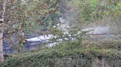 Böschungsbrand in Idar.