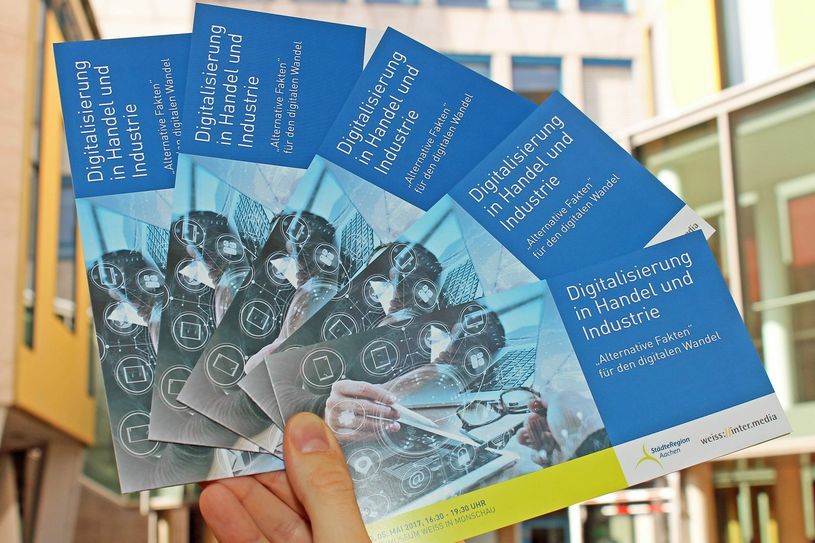 Am 5. Mai findet im Druckereimuseum Weiss in Imgenbroich die Veranstaltung »Digitalisierung in Handel und Industrie – ‚Alternative Fakten‘ für den digitalen Wandel« statt.