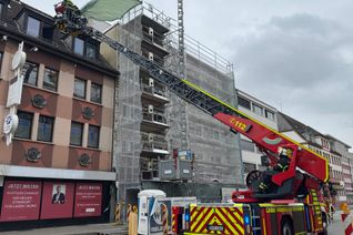 Für die Dauer des Sicherungseinsatzes war die Salinenstraße rund eine halbe Stunde lang gesperrt.