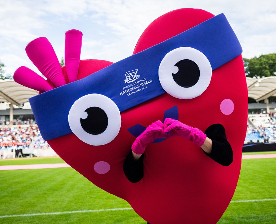 Das Maskottchen der nationalen Spiele von Special Olympics Deutschland.