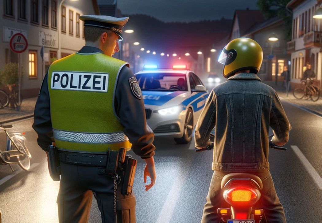 Symboldarstellung einer Verkehrskontrolle