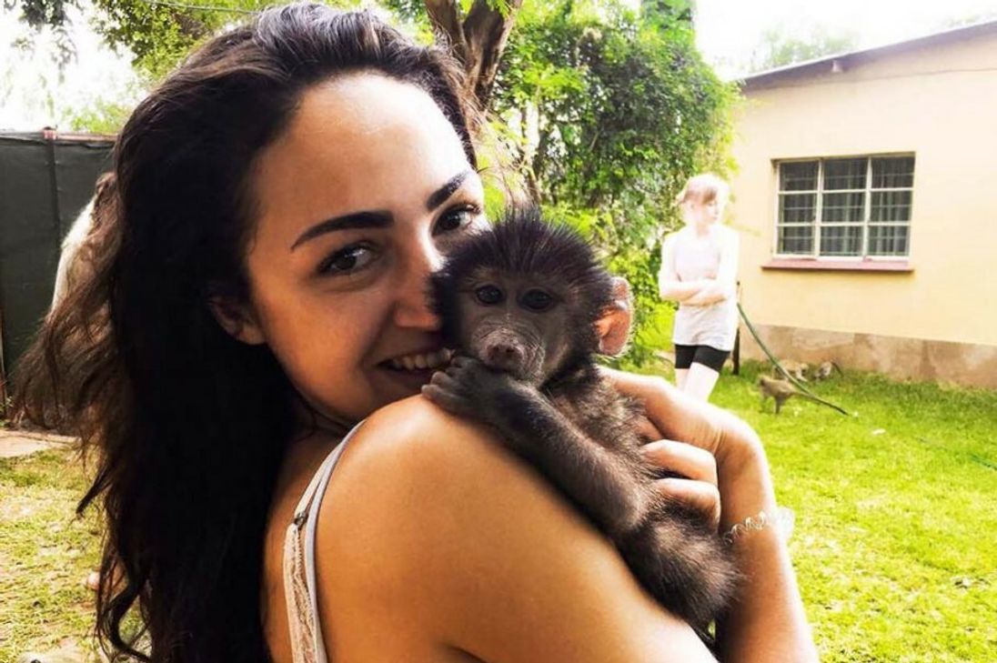 Michelle Schreiber reist regelmäßig nach Afrika, um dort zu helfen, die Affen auf ein Leben in Freiheit vorzubereiten. Foto: Marc Schreiber