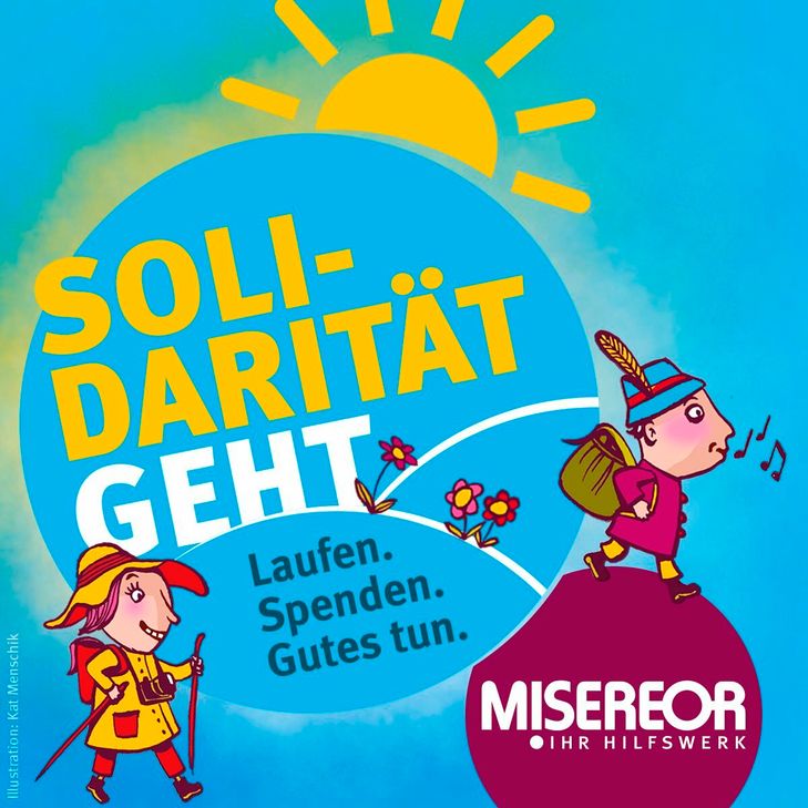 Solidarität geht: Wandern und Radeln für die gute Sache.