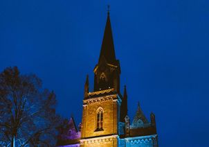 Traditionelles Turmblasen in Staudernheim.