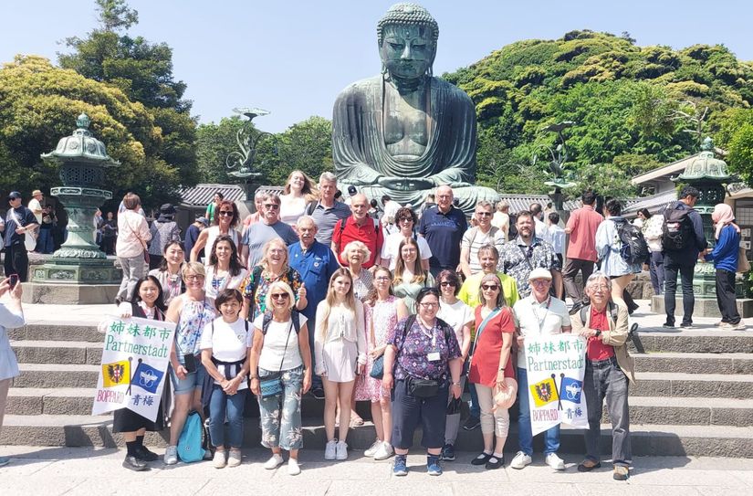 Eine Bopparder Delegation in Japan.