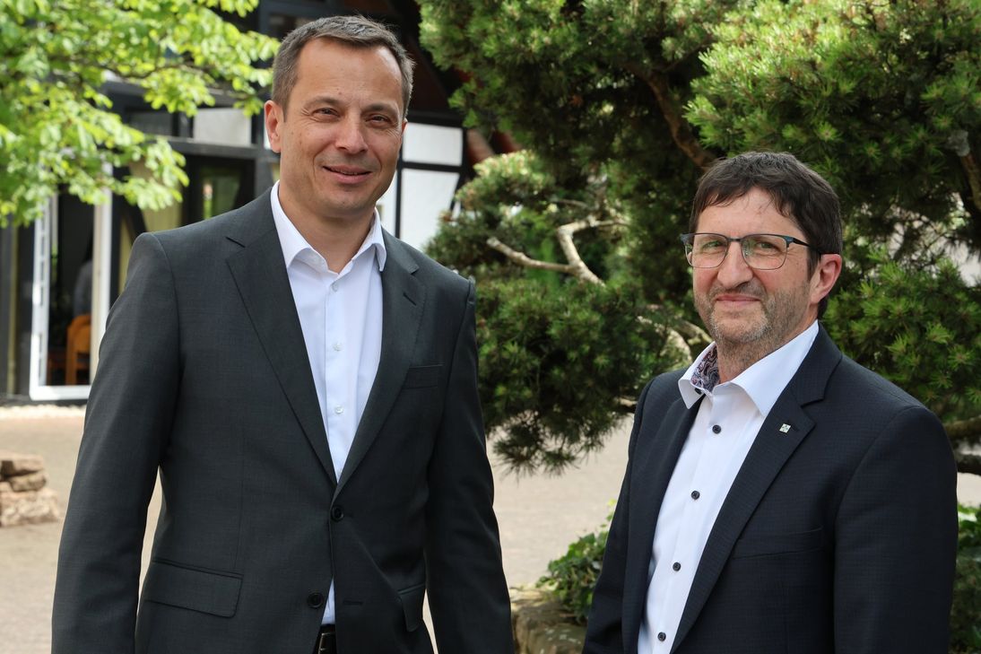 Gemeinsam verantwortlich für die Einrichtungen der BBT-Gruppe in der Region Trier: Christian Weiskopf (links) und Johannes Kirsch.