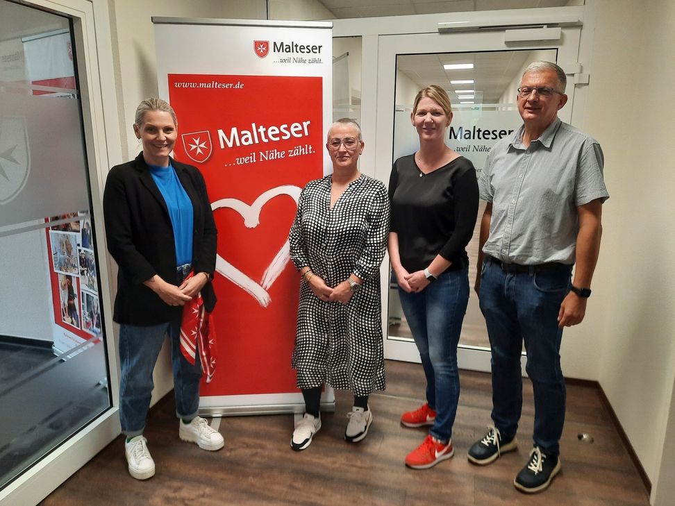 Dajana Frömberg, Astrid Woche, Sonja Nilles und Gilles Becker vom Hospizdienst der Malteser freuen sich auf Interessierte für die neuen Hospizhelferkurse