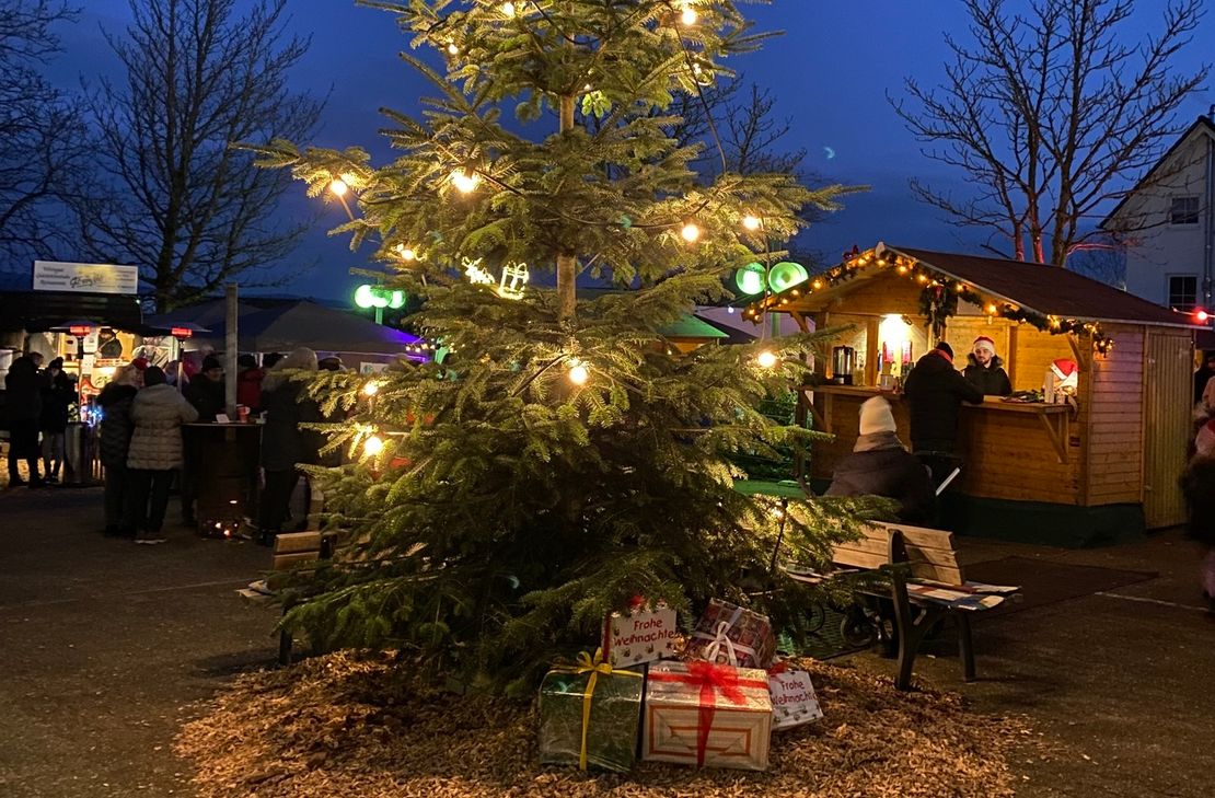 Der Weihnachtsbaum in Pellingen.