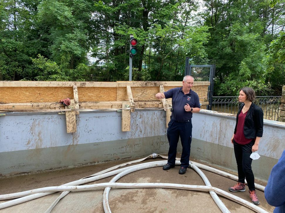 Klimaschutzministerin Anne Spiegel informiert sich in Wittlich. Foto: MKUEM.