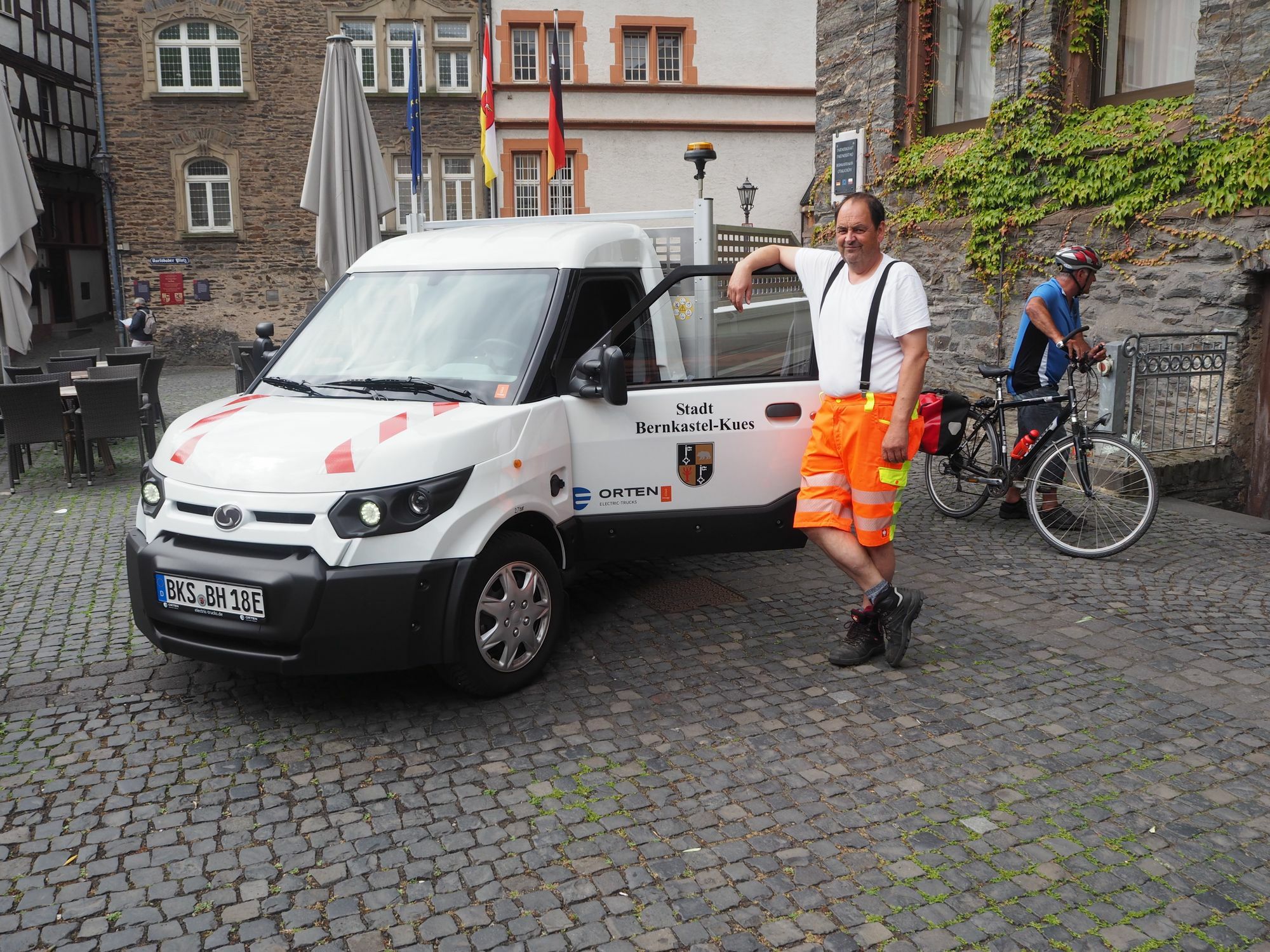 E-Auto des Bauhofs. Foto: Stadt Bernkastel-Kues
