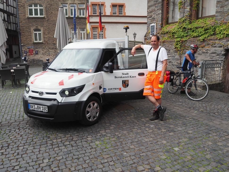 E-Auto des Bauhofs. Foto: Stadt Bernkastel-Kues