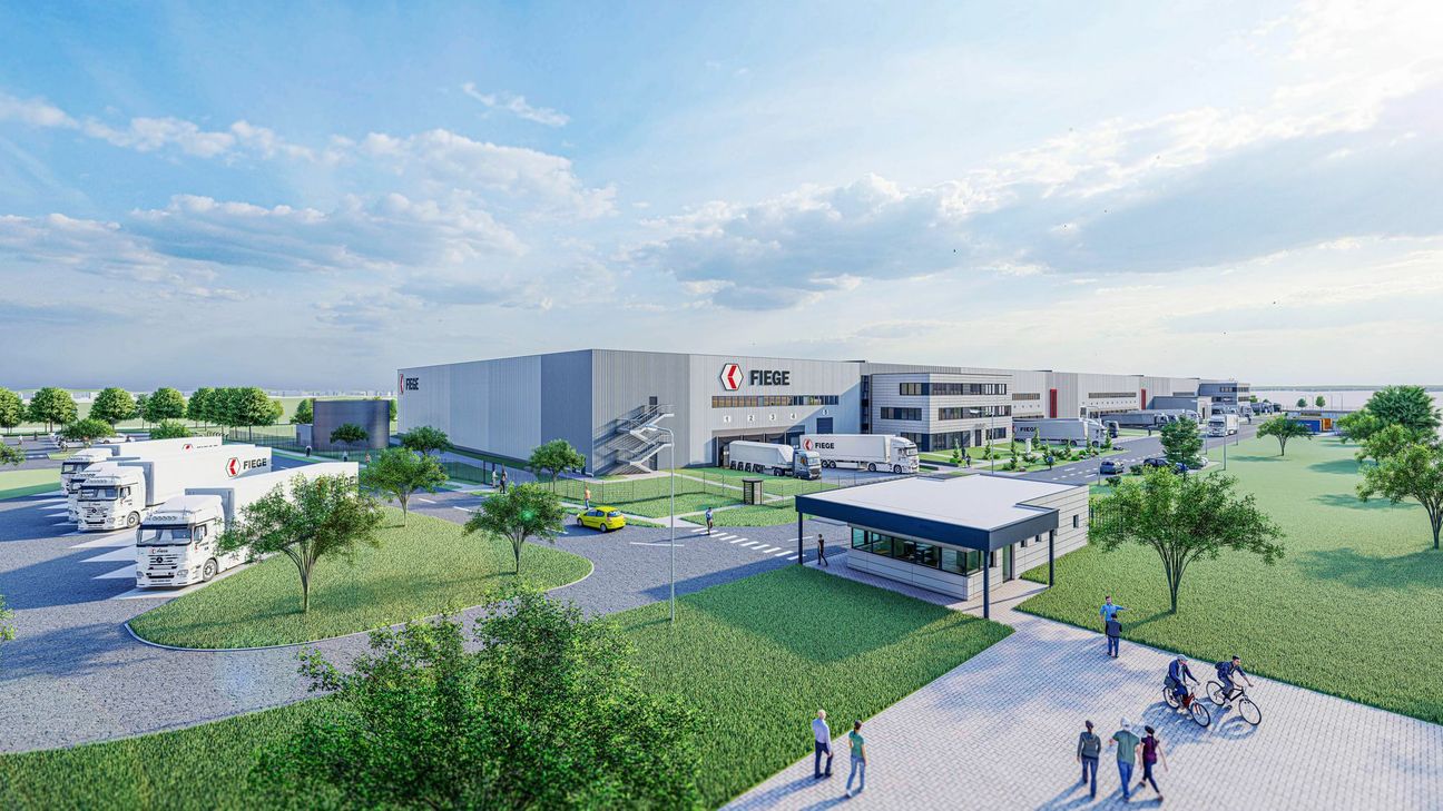 In Zülpich entsteht ein Multi-User-Center von Fiege.  Grafik: Fiege