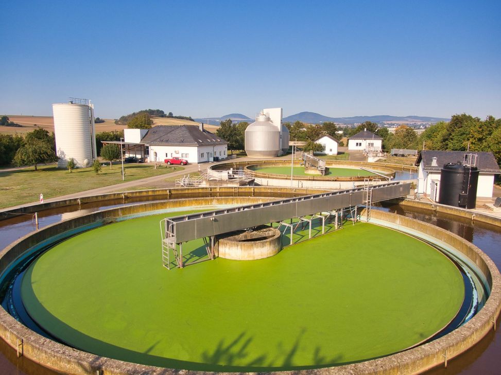 Die Zentralkläranlage Mendig.