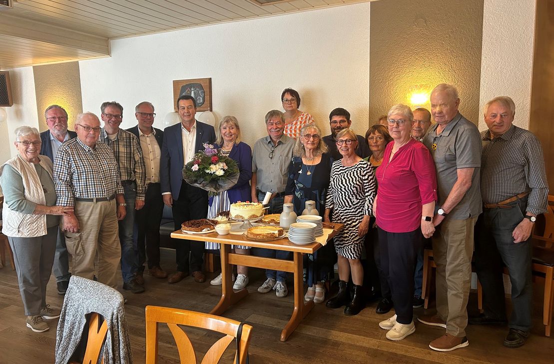 Gutes Essen, gute Getränke und gute Gespräche mit vielen Anekdoten bot die Feier.