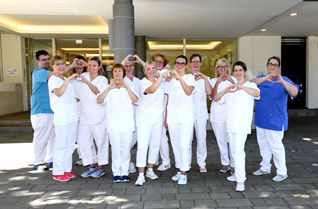 Das Pflegeteam der Eifelklinik St. Brigida in Simmerath.