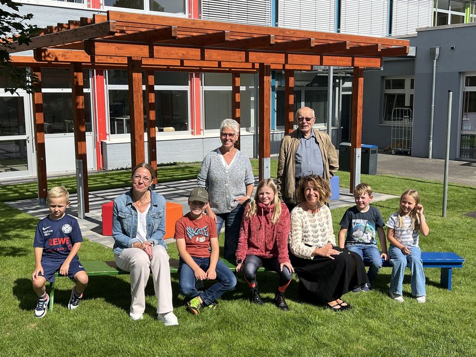 Rechtzeitig zum Schulanfang wurde das grüne Klassenzimmer fertig.