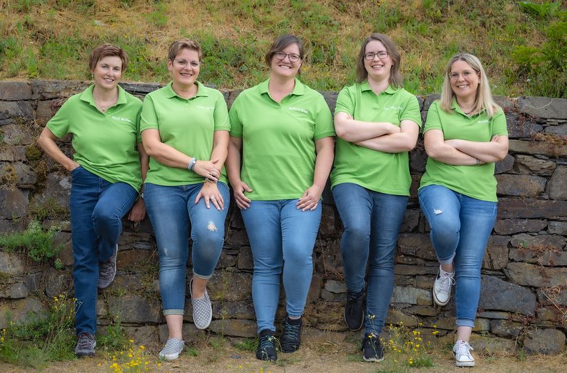 Von links: Heidi Becker, Tanja Castor, Kathrin Boos (Vorzimmer Stadtbürgermeister), Franziska Schallop und Melanie Joras.